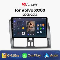 Junsun V1 AI Voice Wireless CarPlay Android Auto Radio for Volvo XC60 2008 - 2013 4G Car Multimedia GPS 2din autoradio