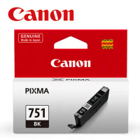 【Canon】CLI-751BK 原廠淡黑色墨水匣