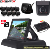 Koorinwoo Dynamic 360 Camera Car Electromagnetic Front Parking Sensor System Car Monitor Rear view Camera senzor parking Parkeer