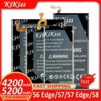 KiKiss B700BC EB-BG925ABE EB-BG935ABE Battery For Samsung Galaxy Mega 6.3/Galxy S6 S7 Edge S8 GT G925 G935 G930 G950 I9200 I9205
