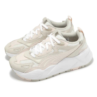 【PUMA】休閒鞋 RS-X Efekt PRM Wns 女鞋 粉 白 麂皮 拼接 緩衝 復古 老爹鞋(398500-01)
