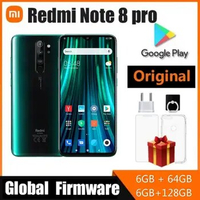Global ROM Xiaomi Redmi Note 8 Pro 6GB 64GB/128GB 4G Smartphone NFC Android Cell Phones Mobil Phone Dual SIM Cellphone