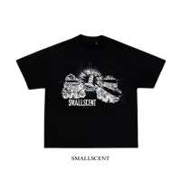 Boxy Black  Hitam cotton combed 20s 190-200gsmUnisex Pria Wanita brand lokal unsiex regular fit usni