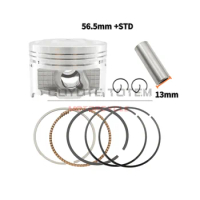 Motorcycle engine parts ring kit cylinder diameter 56.5 mm pin 13mm for CG125 ZJ125 CG ZJ 125 EGINE spare parts