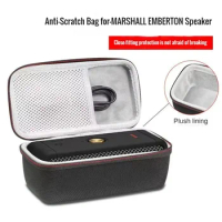Portable Speaker Storage Bag Anti-Scratch Bag for-MARSHALL EMBERTON Speaker for CASE with Zipper Audio Protective Box