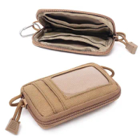 Nylon EDC Bag Portable Key Bag Change Travel Kit Mini Coin Purse and Card ID Card Mini Wallet Mens