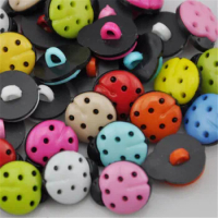 50/100pcs Ladybug Combination Button Baby Sewing Lot Mix For Scrapbook PT39