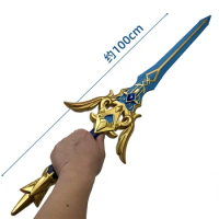 Freedom Sworn Sword Genshin Impact Sword 1:1 Xing Qiu Jean Weapon Cosplay Stage Props Safety PU Model Gift Sword 100cm