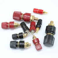 Wire Binding Post Thread Screw M5 M6 M8 M10 Lithium Battery Weld Inverter Clamps Power Supply Connect Terminal Splice Black Red