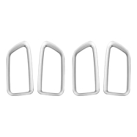 Car ABS Matte Interior Door Handle Bowl Covers Molding Trim Frame for Toyota Corolla Sport Hatchback Accessories Silver
