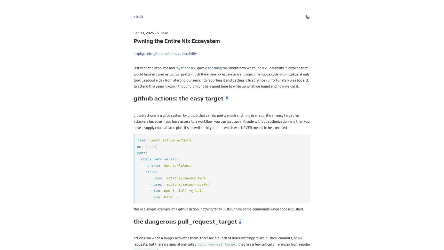 GitHubの危険なpull_request_targetトリガーが引き起こすセキュリティ