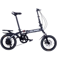 Student bicycle folding Variable speed disc brake Bike new 16 INCH
