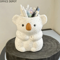 OFFICE DEPOT Thùng lưu trữ Đa chức năng Giá đỡ bút Koala Nhựa Dễ thương Hộp lưu trữ Koala Dung lượng