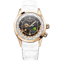 ROYAL Elastics 宇宙星球立體浮雕彩繪GMT機械錶(兩色選擇)