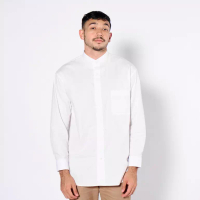 Russ & Co Russ Shirt Kemeja Oversizedd Rome White ( Up To Big Size )