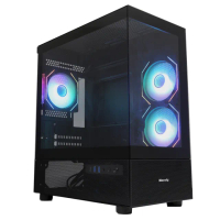 【Mavoly 松聖】4070+ 海景房 M-ATX電腦機殼(黑色)