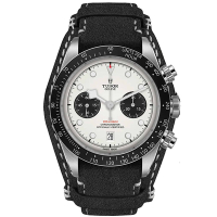 79360 TUDOR 帝舵BLACK BAY CHRONO 白面熊貓計時腕錶 皮帶款-41mm