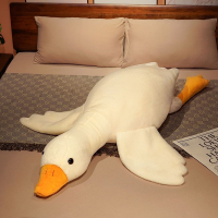 可愛大白鵝抱枕毛絨玩具抱睡公仔大娃娃女生兒童床上睡覺夾腿玩偶