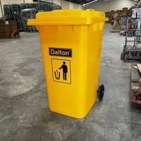 Tempat sampah 120 liter DALTON Tempat sampah besar outdoor sulo 120L Tong sampah roda PLASTIK HDPE K