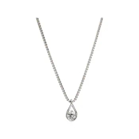 Brilliance Infinity Pendants Necklaces For Women Silver 925 Jewelry 45cm Box Chain Chokers LOGO Tag Lobster Clasp Round Clear CZ
