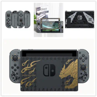 Replacement Shell For Nintendo Switch Limited Monster Hunter RISE Console Joy-con Housing Case Charging base TV dock Case Cover