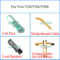 For vivo Y20 / Y20i / Y20S 2020 2021 V2027 V2029 V2043 Usb Flex Loud speaker Motherboard cable On Off Power Volume Flex Cable