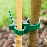 10 PCS Tree Stake Bracing Bands, Tree Plant Ties Tree Training System, Heavy Duty Adjustable Interlo