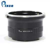 Pixco For M645-EOS R Lens Mount Adapter Ring for Mamiya 645 M645 Lens to Canon EOS R Mount Camera