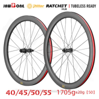 Jawbone 700C Road Bicycle Carbon Wheels 36T Ratchet Bike Wheelsets 1423 Spoke Center Lock Hub Tubeless Bicycle Accessories