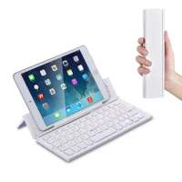 New Smart External Portable Tri-fold Folding Aluminum Bluetooth Keyboard for iPad mini 4 7.9'' 16G/32G/64G/128G