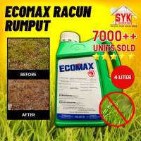 SYK Ecomax Glyphosate 41% (4 Liters) Organic Weed and Thatch Killer For Weed Gardening Herbicide