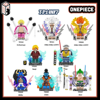 One Piece Đồ chơi Lắp ráp Nhân vật Nika Nika Luffy Law Kaido Doflamingo Mô hình Zoro Jnbe TP1007
