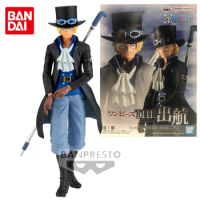 Bandai Original THE ONE PIECE Sabo 17cm Anime Action Figure Toys For Boys Girls Kids Children Birthday Gifts Collectible Model
