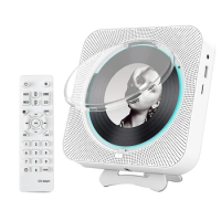 Portable Bluetooth CD Player,Wall Mount CD Player Home Audio Music Players With Remote Control,LCD Display