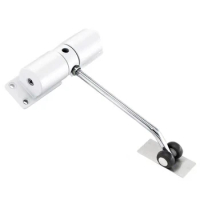 JHD-2X Simple Door Closer Household Automatic Hinge Mute Closer Invisible Door Automatic Door Closer(White)