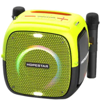Hopestar-partyone Bluetooth speaker outdoor 80W high-power square dance sound with wireless microphone subwoofer caixa de som