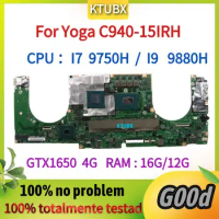 18837-1 For Lenovo Yoga C940-15IRH Laptop Motherboard. With i7/i9 9th Gen CPU and GTX1650 4g gpu，16g RAM,100% test