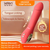 Leten Heating Rechargeab Vibrator For Women Realistic Thrusting Dildo G Spot Vibrating Stick Female Masturbators Adult Only Toys