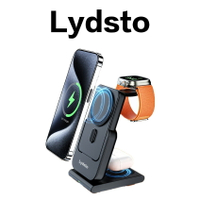 【 Lydsto 】三合一磁吸充電座 磁吸行動充 磁吸行動電源 充電座 無線充電器 充電盤 無線充