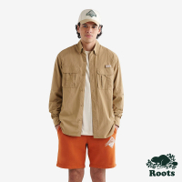 【Roots】Roots 男裝- ROOTS OUTDOOR NYLON長袖襯衫(棕褐色)