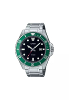 Casio Men Analog Watch MDV-107D-3AV Silver Stainless Steel Strap