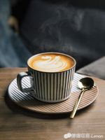 歐式簡約咖啡杯復古陶瓷意式咖啡杯碟套裝創意下午茶咖啡拉花杯子
