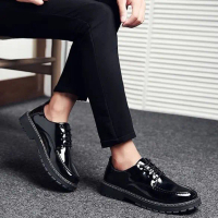 《Fast local shipping in Malaysia》Autumn Men's New Casual Shoes Student Trendy Shoes Men's Small Leat