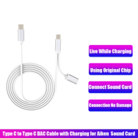 2 in 1 OTG Adapter USB C to Type C DAC Cable for ICKB Sound Card Charging Live OTG Audio Data Cable for Type C Android Broadcast