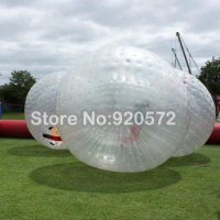 2.5M Dia Inflatable Zorb Ball Human size Hamster Ball For People Inside Cheap Inflatable Zorbing Price Popular PVC Glass Ball