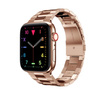 Slim Stainless Steel Bracelet For Apple Watch 7 Strap Apple Watch Belt Gold Apple Watch Band