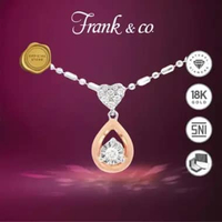 Frank & co. Teardrop Diamond Pendant / Liontin