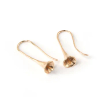 6pcs Drops Shape 25*7mm Size Gold/Silver/Rhodium Color Copper Stud Earring Findings , for DIY Earring Jewelry Making