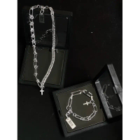 Cross necklace & bracelet