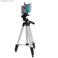 OOTDTY Professional Camera Tripod Stand Holder Mount for iPhone Samsung Cell Phone+Bag
